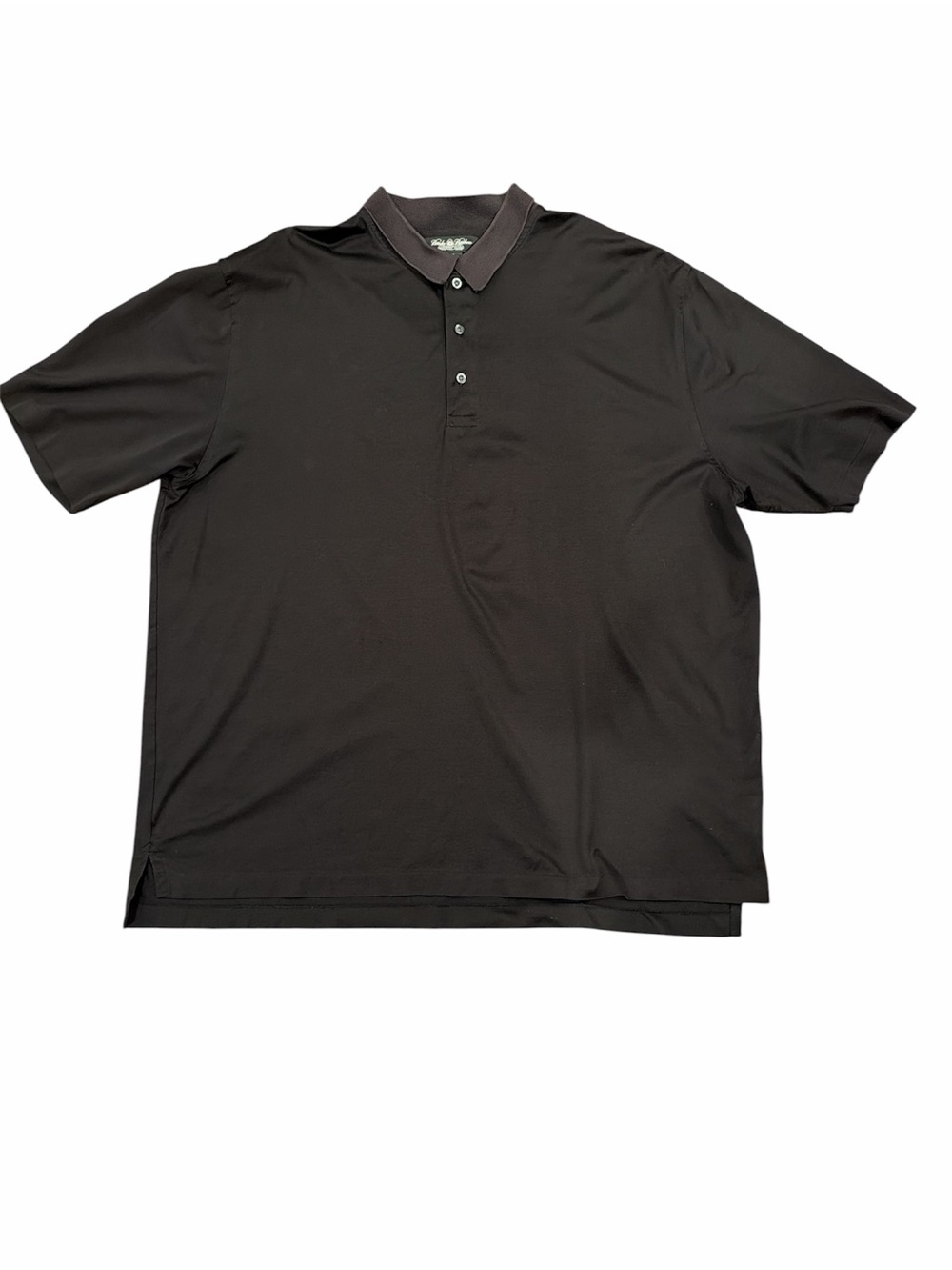 Brooks Brothers Men’s Performance Knit Black Short Sleeve Polo Shirt Size XXL